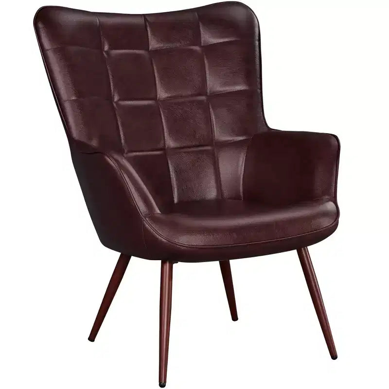 Fauteuil d'appoint en cuir à oreilles Yaheetech pour salon