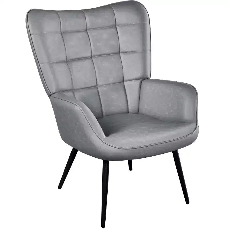Fauteuil d'appoint en cuir à oreilles Yaheetech pour salon