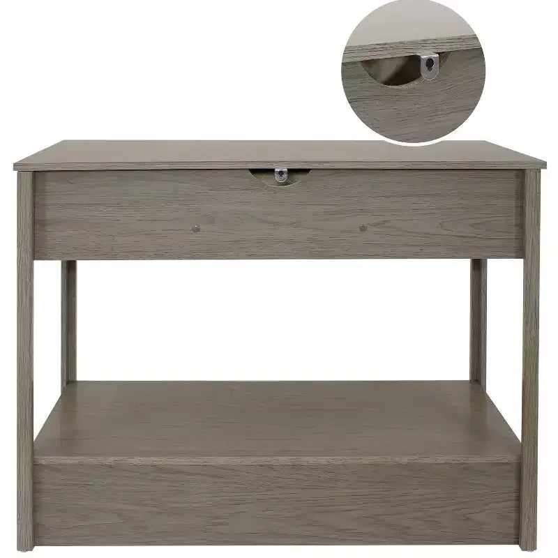 Sunnydaze – Console d'entrée d'intérieur en MDF avec 3 tiroirs – 76 cm H – Gris tonnerre