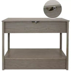 Sunnydaze – Console d'entrée d'intérieur en MDF avec 3 tiroirs – 76 cm H – Gris tonnerre