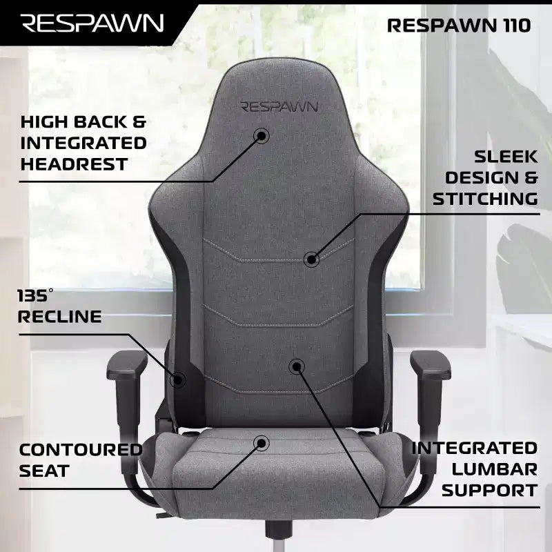 Chaise de jeu ergonomique RESPAWN 110