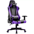 Chaise de Bureau Gaming en Cuir PU avec Appuie-tête et Coussin Lombaire Ajustables - GTRACING