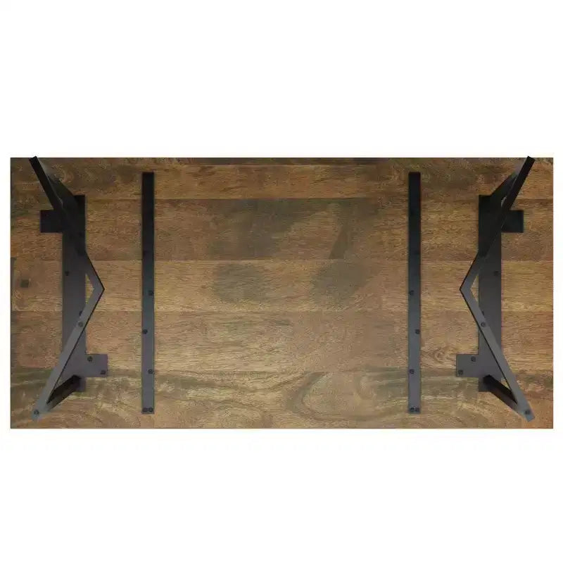 Table de salle à manger Hathaway avec piètement inversé en métal - WyndenHall