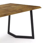 Table de salle à manger Hathaway avec piètement inversé en métal - WyndenHall