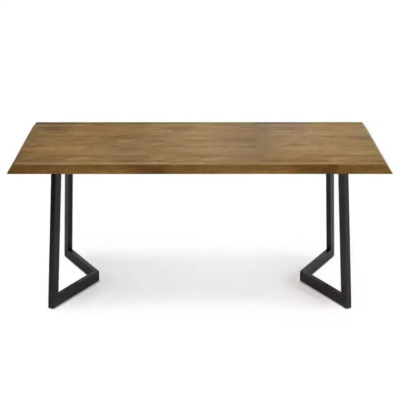 Table de salle à manger Hathaway avec piètement inversé en métal - WyndenHall