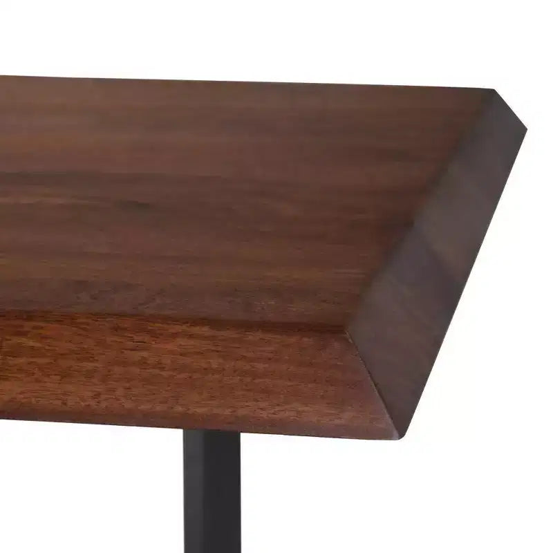 Table de salle à manger Hathaway avec piètement inversé en métal - WyndenHall