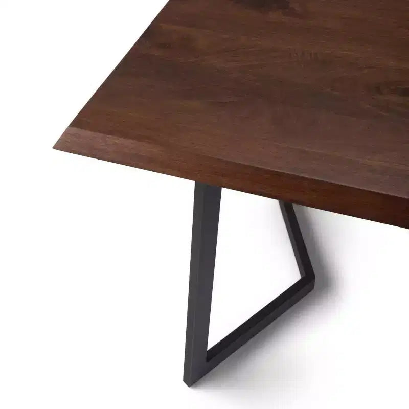 Table de salle à manger Hathaway avec piètement inversé en métal - WyndenHall