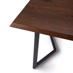Table de salle à manger Hathaway avec piètement inversé en métal - WyndenHall