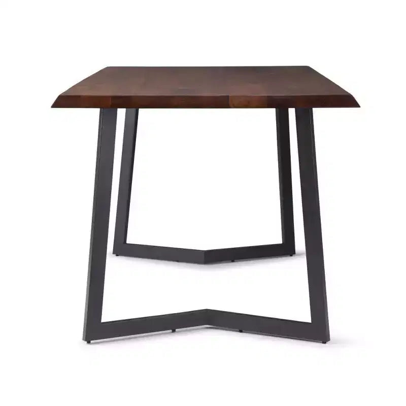 Table de salle à manger Hathaway avec piètement inversé en métal - WyndenHall
