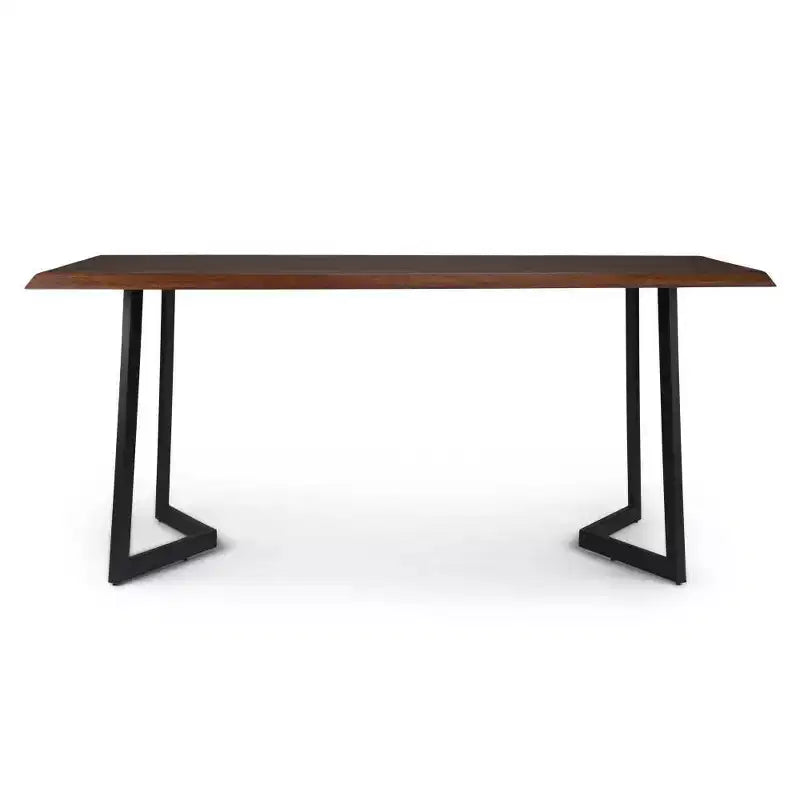 Table de salle à manger Hathaway avec piètement inversé en métal - WyndenHall