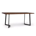 Hathaway Dining Table with Inverted Metal Base - WyndenHall