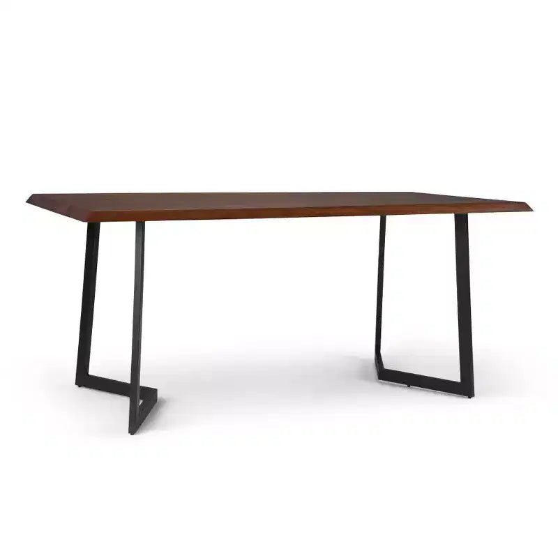 Hathaway Dining Table with Inverted Metal Base - WyndenHall