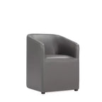 Chaise de salle à manger moderne ronde en similicuir Anna - Manhattan Comfort