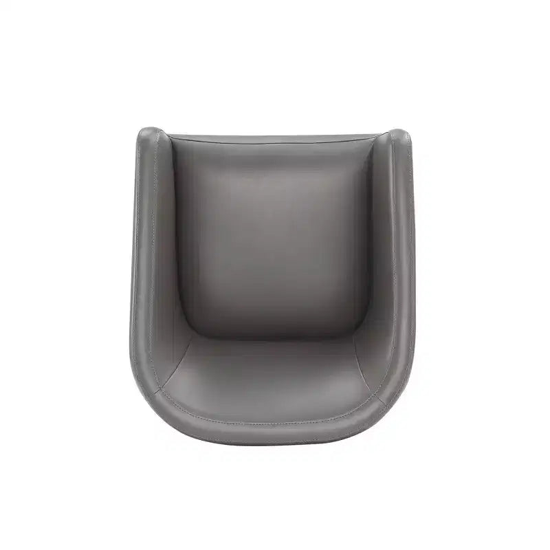 Chaise de salle à manger moderne ronde en similicuir Anna - Manhattan Comfort