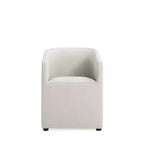 Chaise de salle à manger moderne ronde en similicuir Anna - Manhattan Comfort