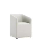 Chaise de salle à manger moderne ronde en similicuir Anna - Manhattan Comfort