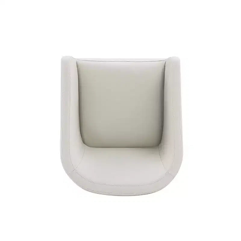 Chaise de salle à manger moderne ronde en similicuir Anna - Manhattan Comfort