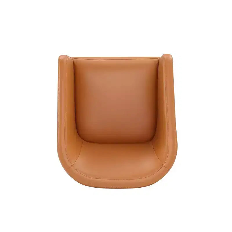 Chaise de salle à manger moderne ronde en similicuir Anna - Manhattan Comfort