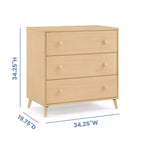 Commode 3 tiroirs Jordan avec tiroirs autobloquants Delta Children