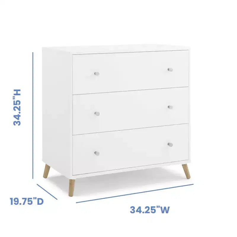 Commode 3 tiroirs Jordan avec tiroirs autobloquants Delta Children