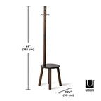 Tabouret et porte-manteau Pillar - Umbra