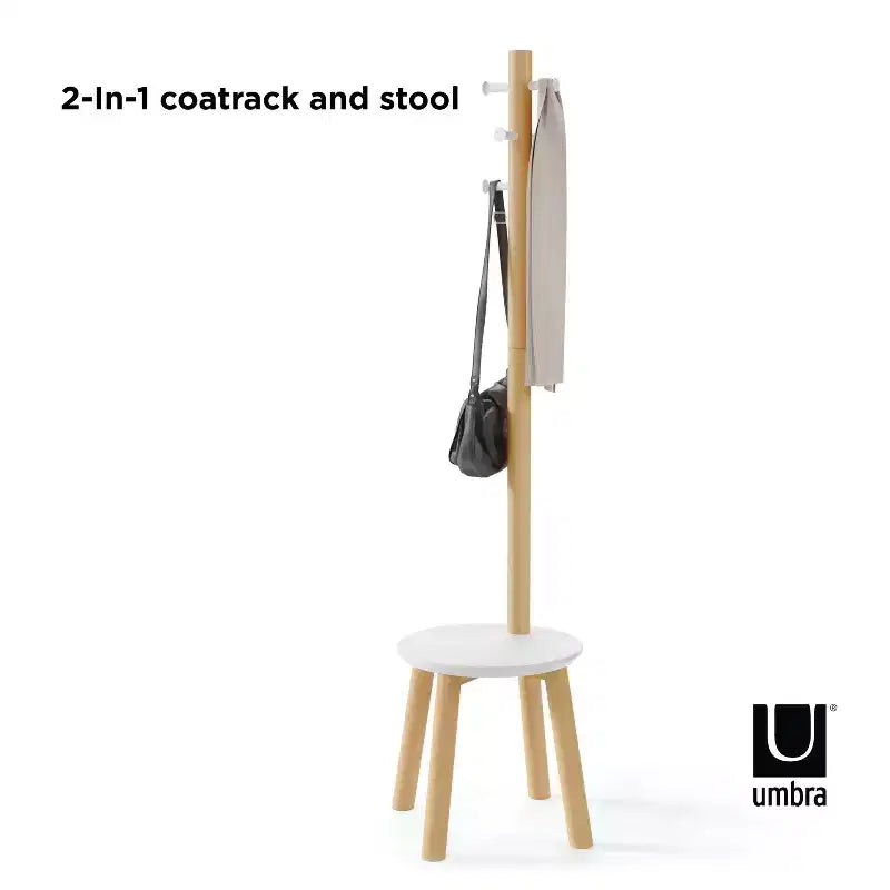 Tabouret et porte-manteau Pillar - Umbra