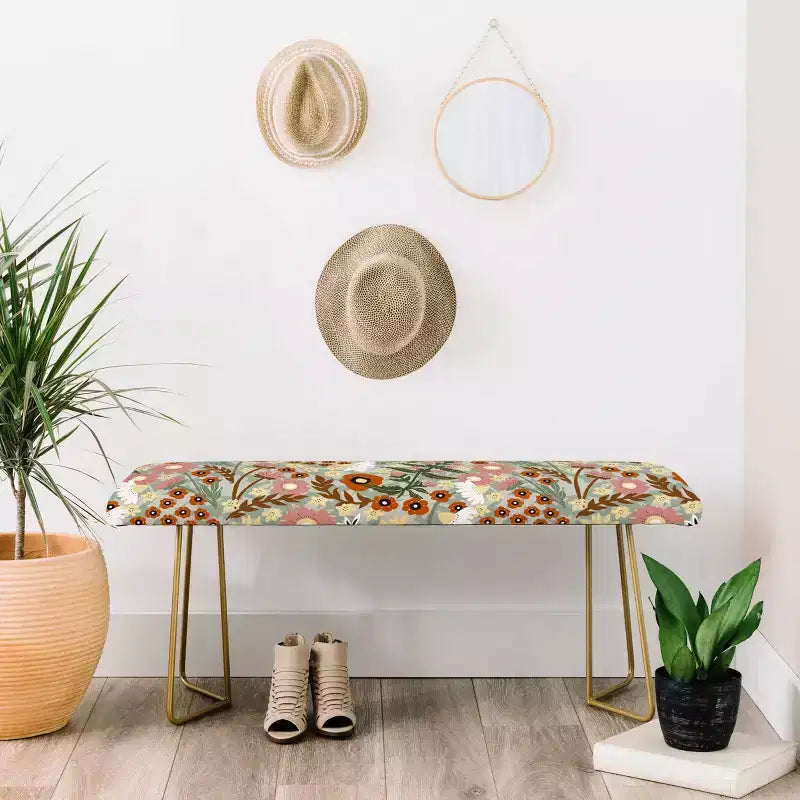 Marta Barragan Camarasa Le banc de jardin feuillu - Deny Designs