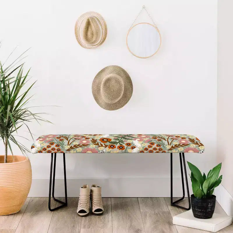 Marta Barragan Camarasa The Leafy Garden Bench - Deny Designs
