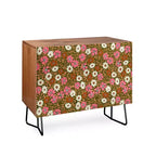 Bahut Schatzi Brown Jirra Floral Olive Walnut – Deny Designs