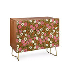 Bahut Schatzi Brown Jirra Floral Olive Walnut – Deny Designs