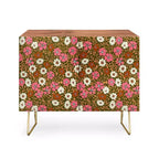 Bahut Schatzi Brown Jirra Floral Olive Walnut – Deny Designs