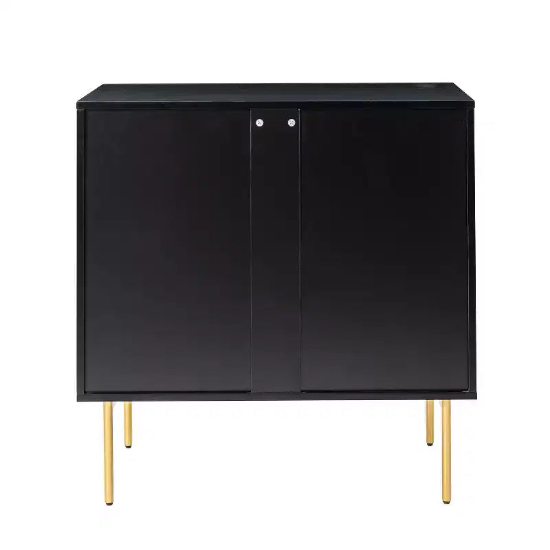 Commode Brian 32 avec 3 tiroirs et rangement pour chambre à coucher, lot de 2 | ART OF LIVING DESIGNS-BLACK