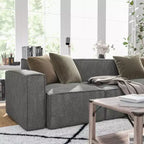 Chaise d'angle modulable gauche Merrick Lane avec accoudoir