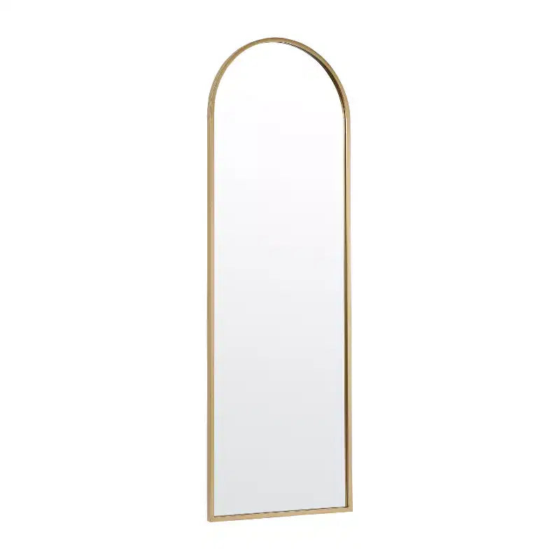 Merrick Lane Arched Metal Framed Wall Mirror for Entryways, Dining Rooms, and Living Rooms