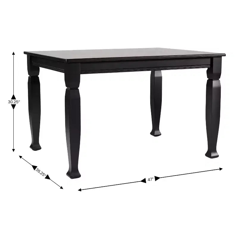 Table à manger en bois Merrick Lane avec pieds sculptés