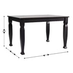 Table à manger en bois Merrick Lane avec pieds sculptés