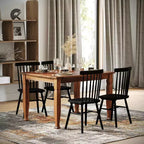 Table à manger en bois Merrick Lane avec pieds sculptés