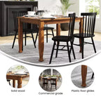 Table à manger en bois Merrick Lane avec pieds sculptés