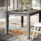 Table à manger en bois Merrick Lane avec pieds sculptés