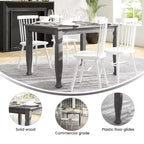 Table à manger en bois Merrick Lane avec pieds sculptés