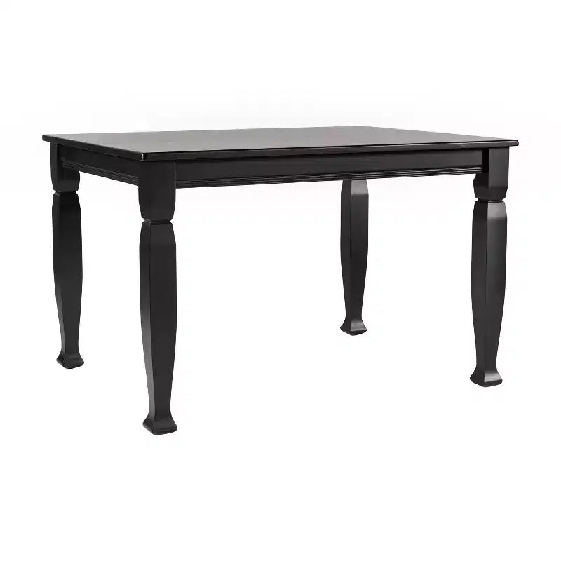 Merrick Lane Wooden Dining Table with Sculpted Legs