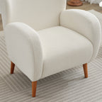 Fauteuil club capitonné moderne avec accoudoirs, canapé simple