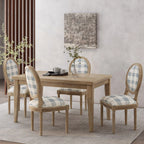 Chaises de salle à manger en tissu de style campagnard français - NH419413