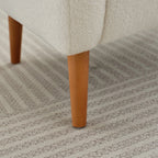 Fauteuil club capitonné moderne avec accoudoirs, canapé simple