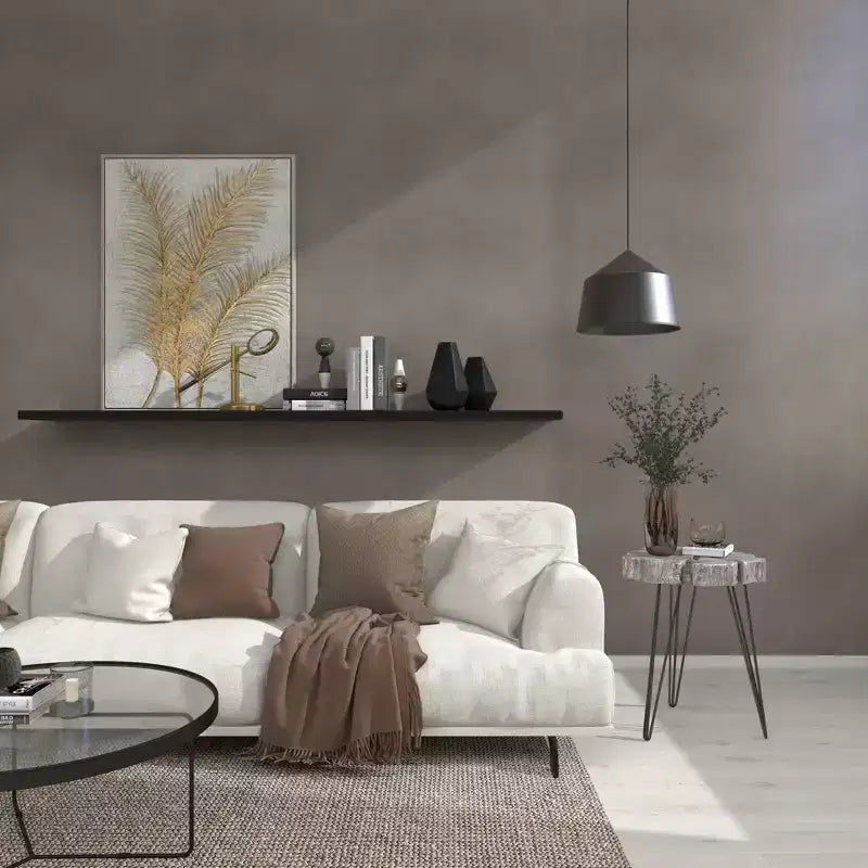 Table d'appoint moderne en polystone et métal - Olivia & May