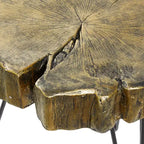 Table d'appoint moderne en polystone et métal - Olivia & May