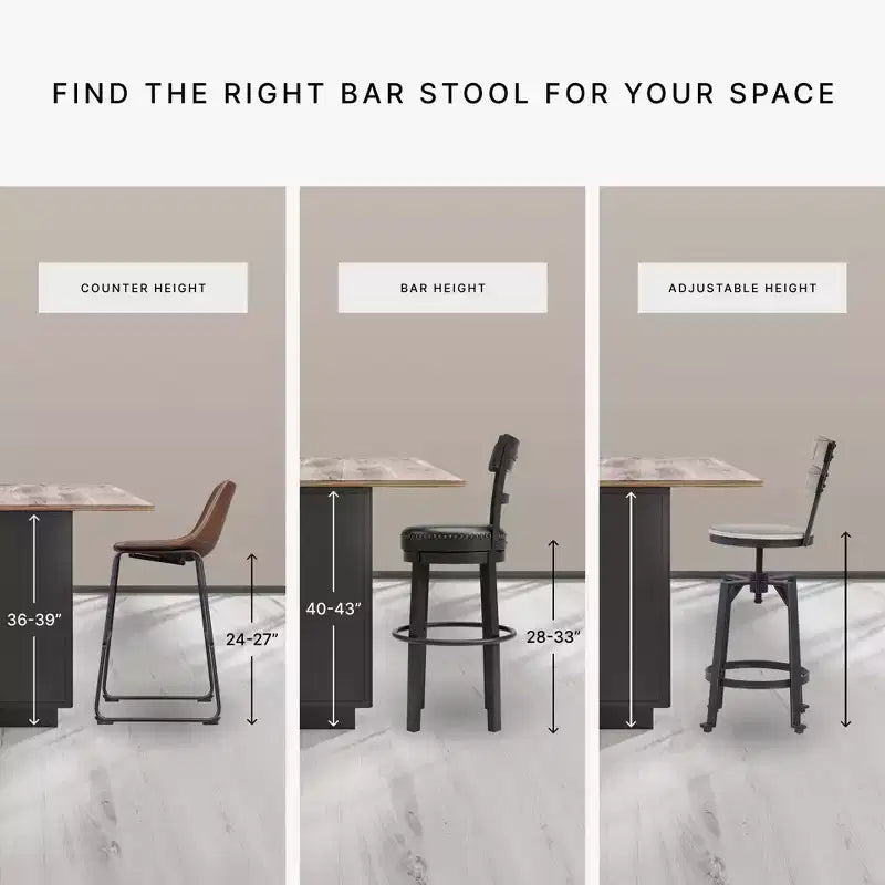 Tabouret de bar pivotant rembourré hauteur comptoir Valebeck - Signature Design by Ashley