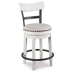 Tabouret de bar pivotant rembourré hauteur comptoir Valebeck - Signature Design by Ashley