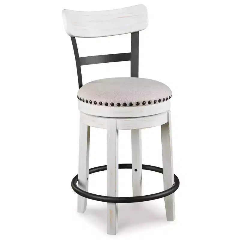 Tabouret de bar pivotant rembourré hauteur comptoir Valebeck - Signature Design by Ashley