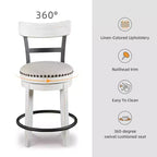 Tabouret de bar pivotant rembourré hauteur comptoir Valebeck - Signature Design by Ashley